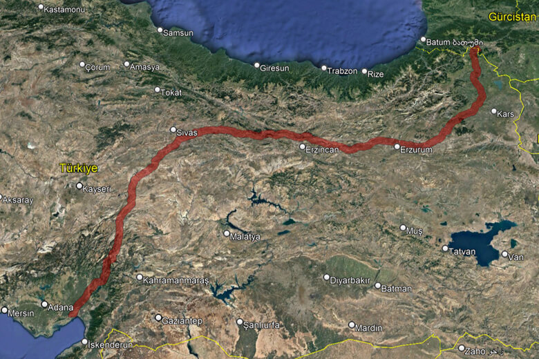 Aerial Imagery And 5000 Scale Orthophoto Production For Baku-Tiflis-Ceyhan Pipe Line